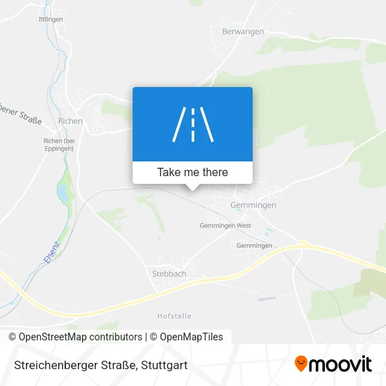 Карта Streichenberger Straße