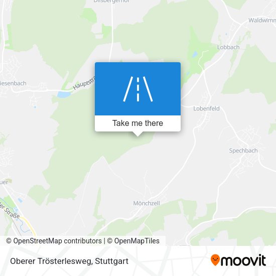 Oberer Trösterlesweg map