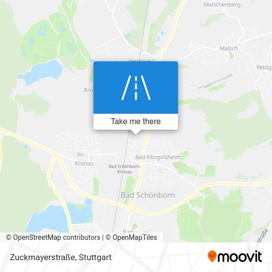 Карта Zuckmayerstraße