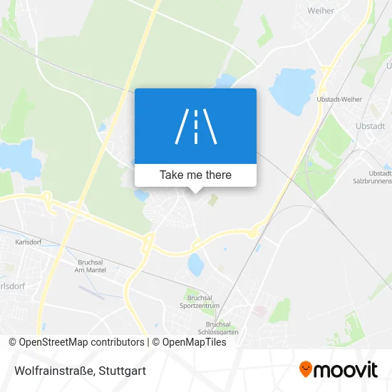 Карта Wolfrainstraße