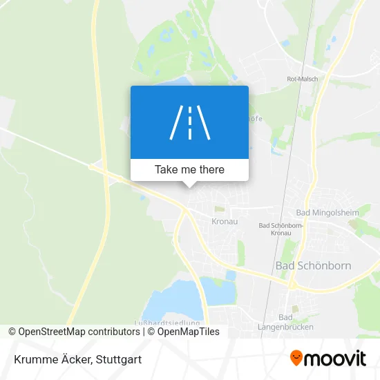 Карта Krumme Äcker