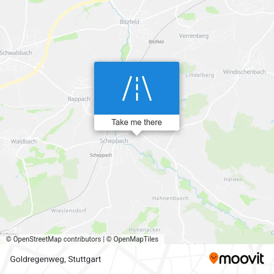 Карта Goldregenweg