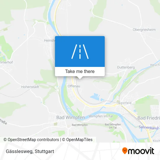Gässlesweg map