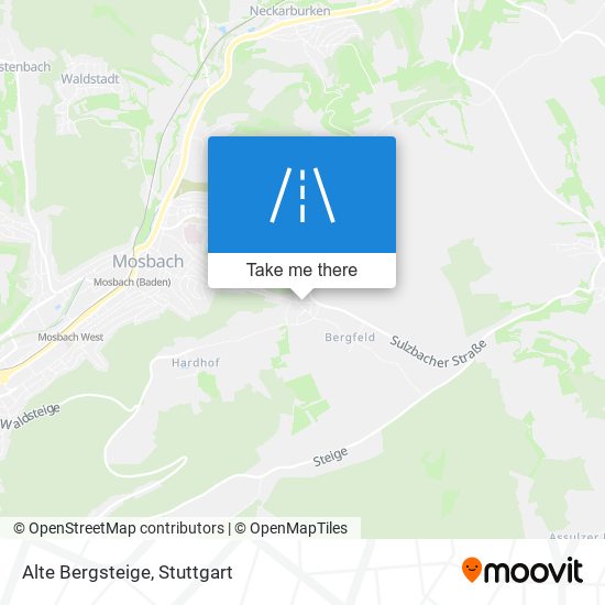 Карта Alte Bergsteige