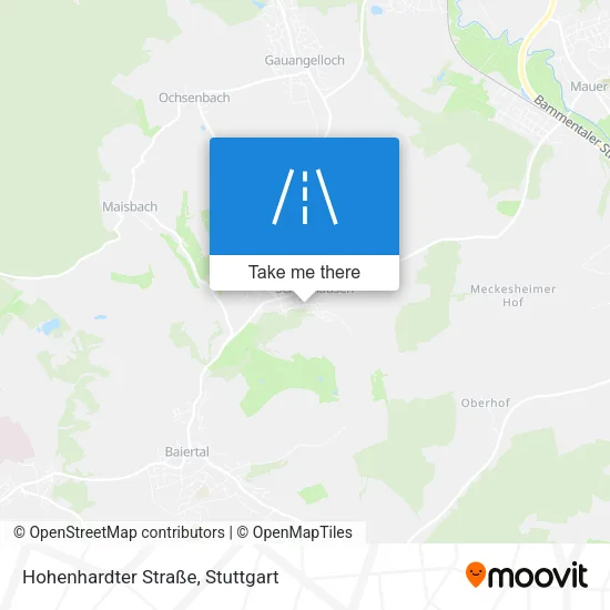 Карта Hohenhardter Straße