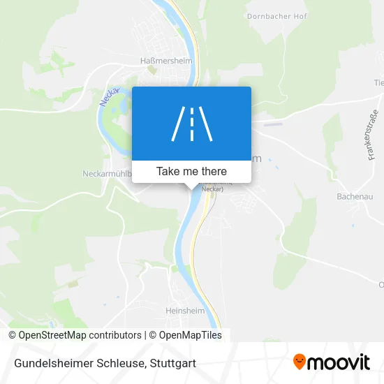 Gundelsheimer Schleuse map