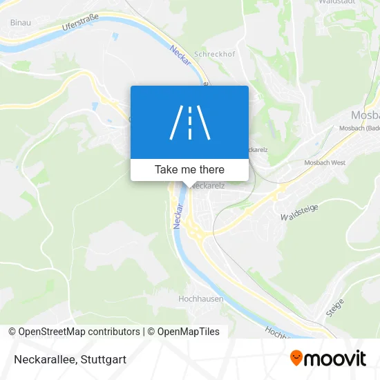 Карта Neckarallee