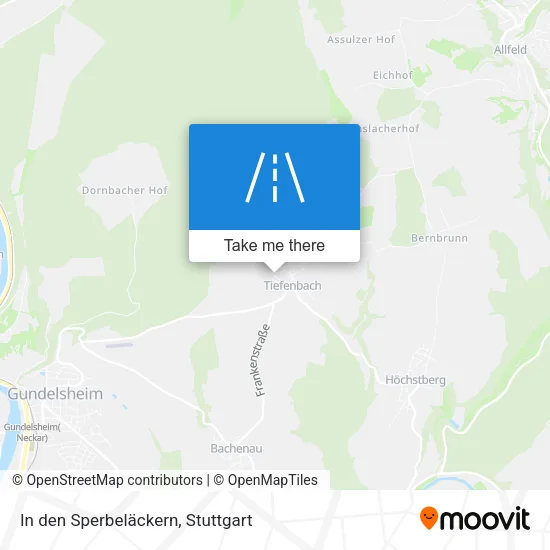 Карта In den Sperbeläckern