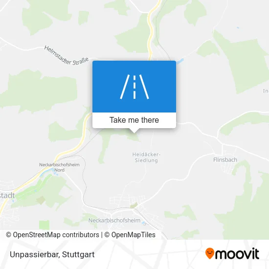 Карта Unpassierbar