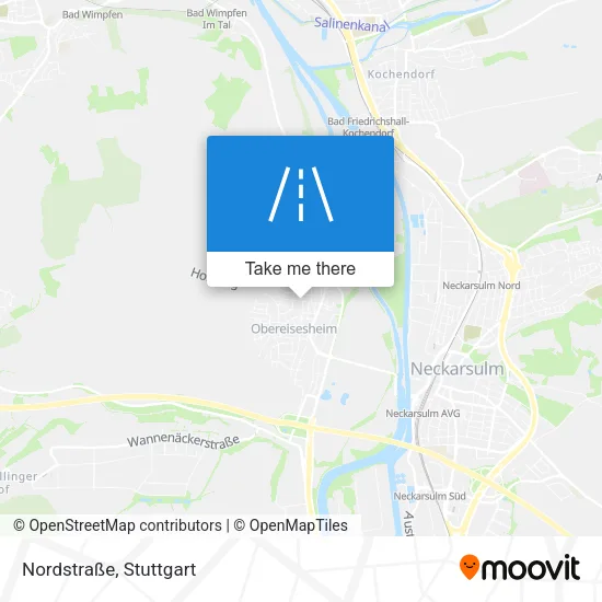 Карта Nordstraße