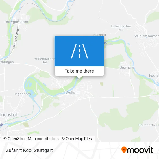 Карта Zufahrt Kco