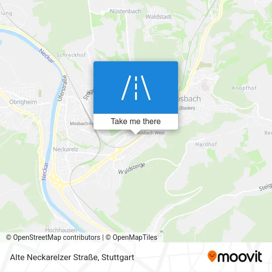 Карта Alte Neckarelzer Straße