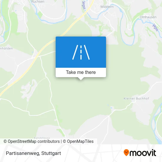 Карта Partisanenweg