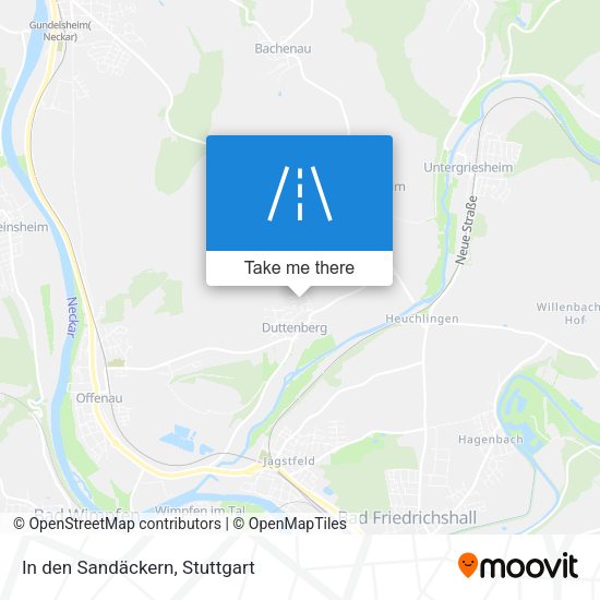 In den Sandäckern map
