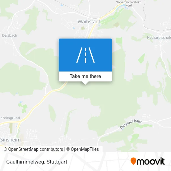 Gäulhimmelweg map