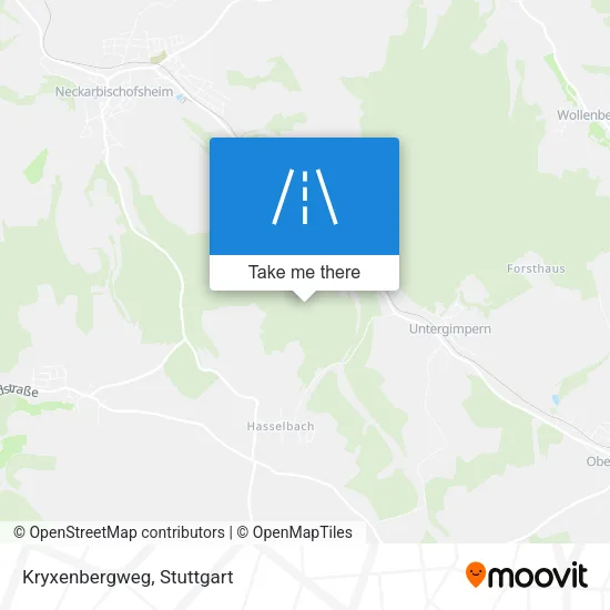 Kryxenbergweg map