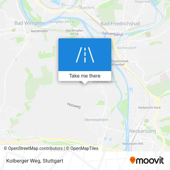 Kolberger Weg map