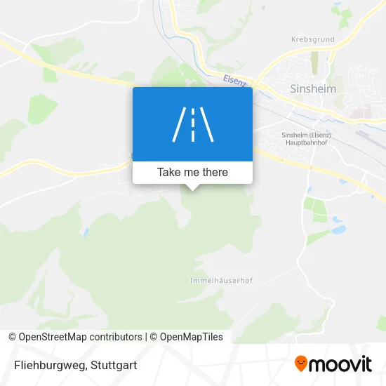 Карта Fliehburgweg