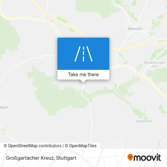 Großgartacher Kreuz map