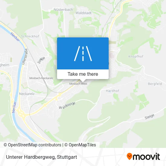 Карта Unterer Hardbergweg