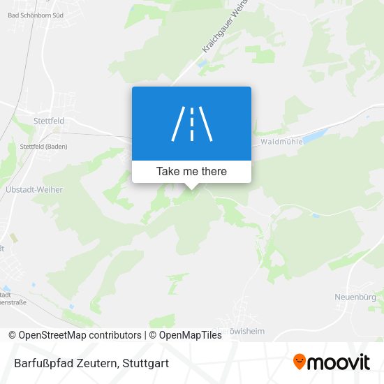 Barfußpfad Zeutern map