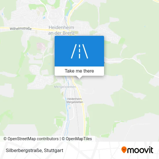 Карта Silberbergstraße