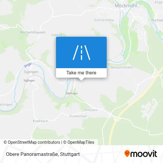 Карта Obere Panoramastraße