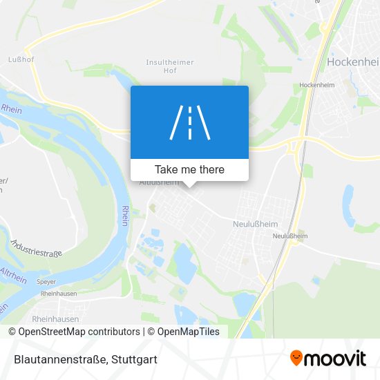 Blautannenstraße map