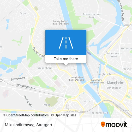 Карта Mikulladiumweg