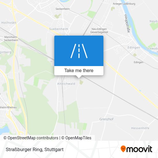 Straßburger Ring map
