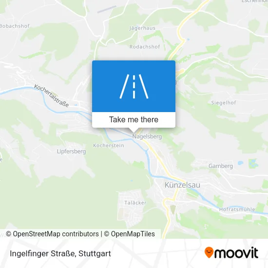 Карта Ingelfinger Straße