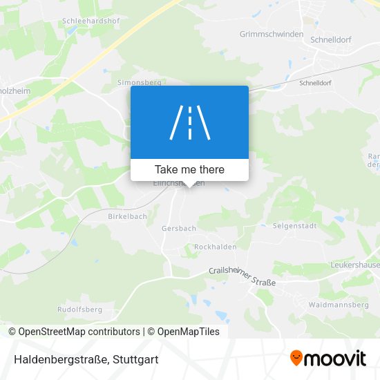 Haldenbergstraße map