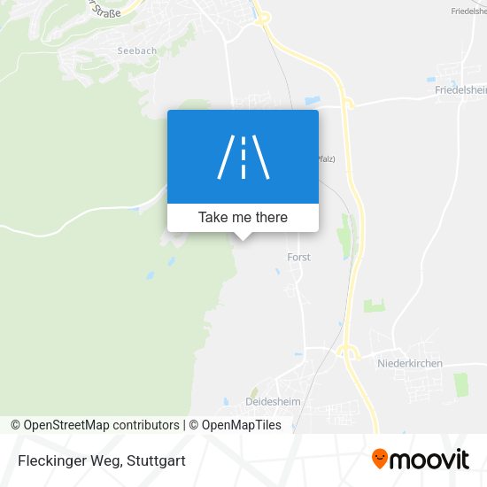 Fleckinger Weg map
