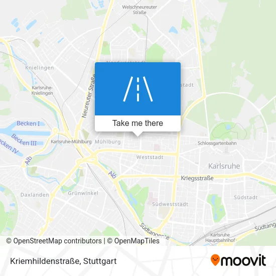 Карта Kriemhildenstraße