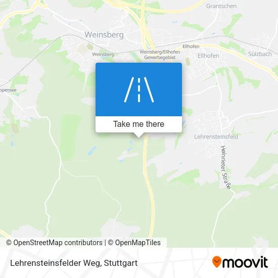 Карта Lehrensteinsfelder Weg