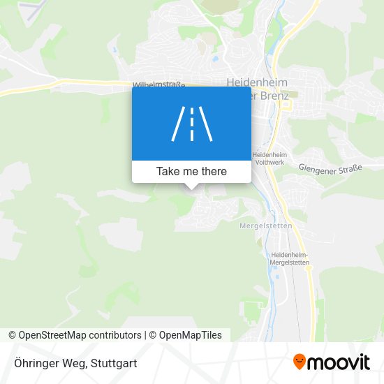 Карта Öhringer Weg