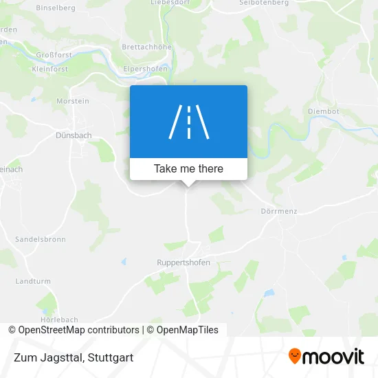 Карта Zum Jagsttal