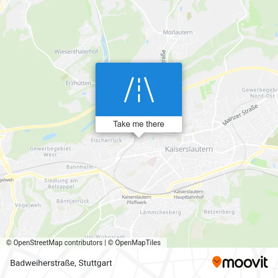Карта Badweiherstraße