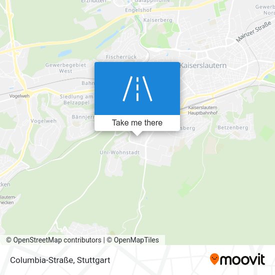 Columbia-Straße map