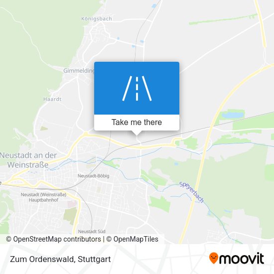 Карта Zum Ordenswald