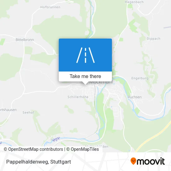 Карта Pappelhaldenweg