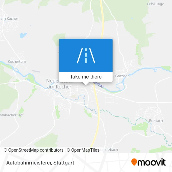 Карта Autobahnmeisterei