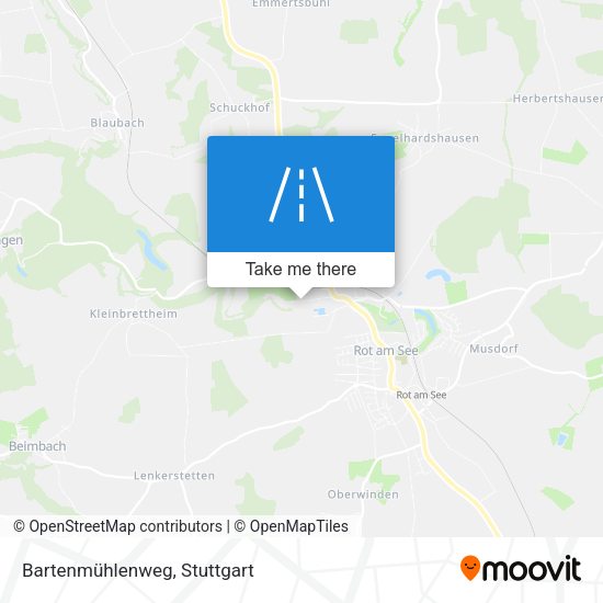 Bartenmühlenweg map