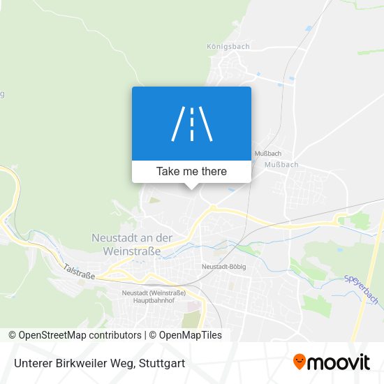 Unterer Birkweiler Weg map