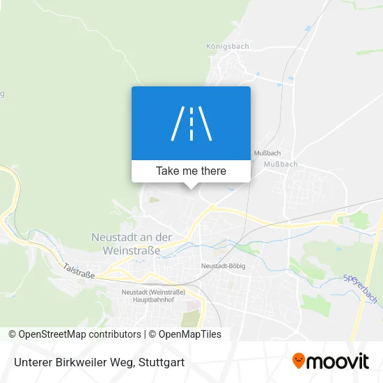 Карта Unterer Birkweiler Weg