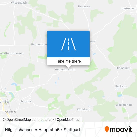 Hilgartshausener Hauptstraße map