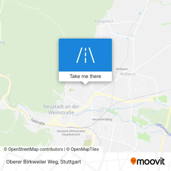 Карта Oberer Birkweiler Weg
