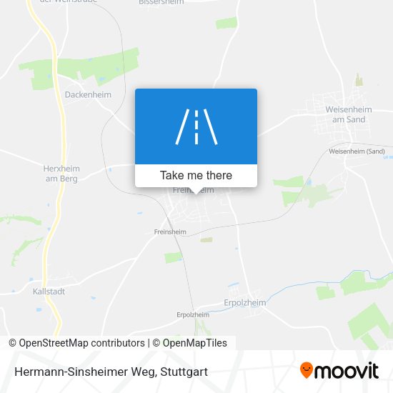 Hermann-Sinsheimer Weg map