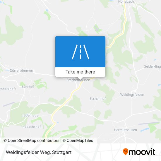 Weldingsfelder Weg map