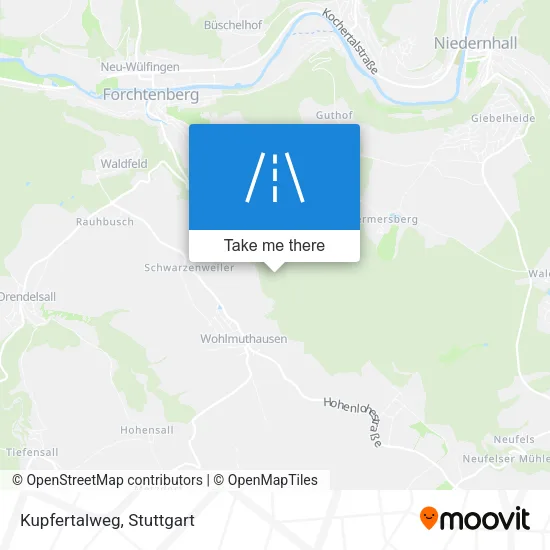 Карта Kupfertalweg